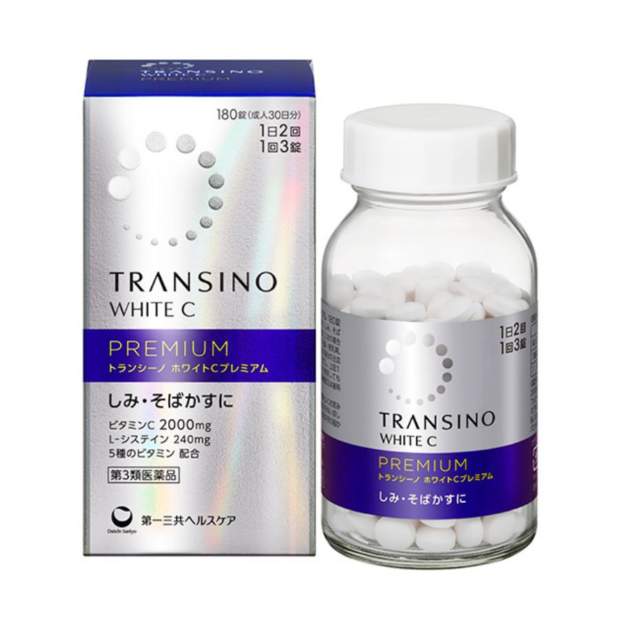 Viên uống trắng da cao cấp Transino White C Premium 180v - Nhật Bản