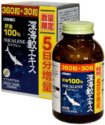 Viên uống dầu gan cá mập Orihiro 390 viên - Nhật nội địa