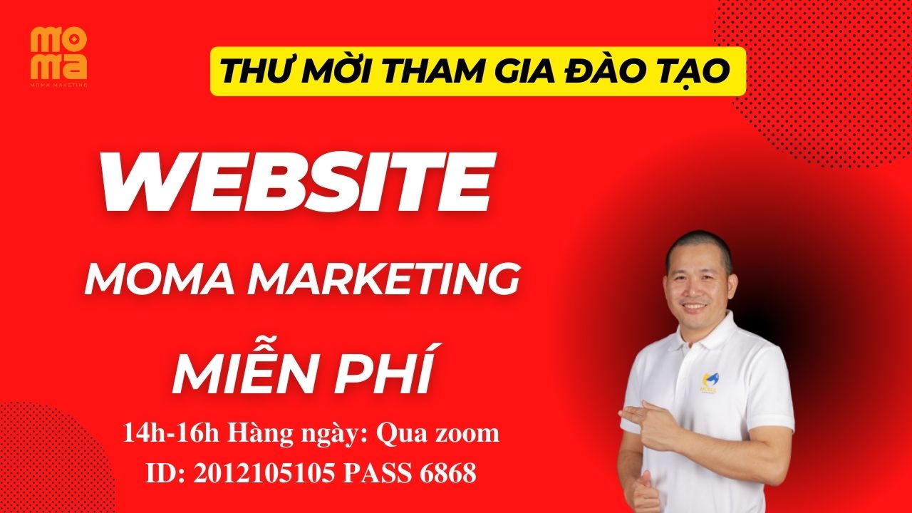 Thư mời tham gia đào tạo giám đốc marketing cùng giải pháp moma marketing